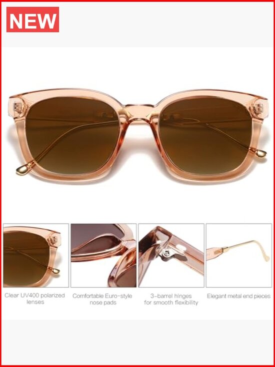 Classic Square Polarized Sunglasses UV400 display picture 1